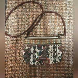 Desert Owl Purse Sak Roots Artist Circle Multi Canvas Crossbody